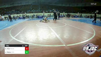 73 lbs Consi Of 8 #1 - Aceyn Marr, Newkirk Takedown Club vs Julien Mejia, Prodigy Elite Wrestling