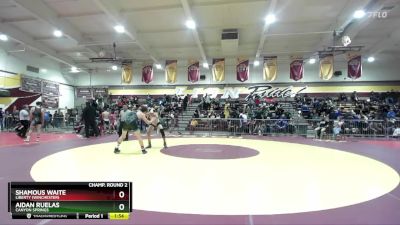 138 lbs Champ. Round 2 - Shamous Waite, Liberty (Winchester) vs Aidan Ruelas, Canyon Springs