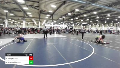 102 lbs Semifinal - Steven Ziegler, Camel Kids vs Nicholas Gandarilla, Bronco WC