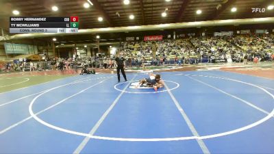 120 lbs Cons. Round 3 - Bobby Hernandez, Cody vs Ty McWilliams, Lander Legacy
