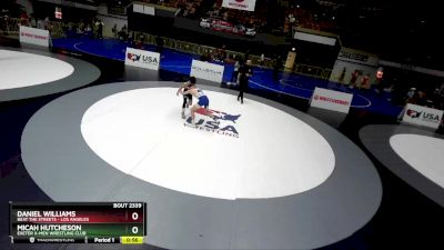 106 lbs Cons. Round 4 - Daniel Williams, Beat The Streets - Los Angeles vs Micah Hutcheson, Exeter X-Men Wrestling Club