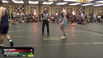 195 lbs Semis & 1st Wrestleback (8 Team) - Trevor O`Connor, Iron Faith Grappling vs Matt Powers, Town WC