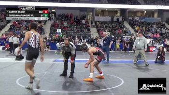 110 lbs 1st Place Match - Carter Block, Wamego vs Esteban Aranguiz Jr., SC Punisher