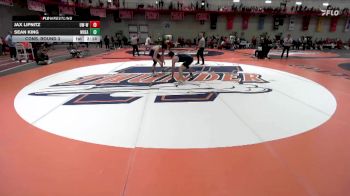 184 lbs Cons. Round 3 - Sean King, Wheaton vs Jax Lipnitz, Wisconsin-Whitewater