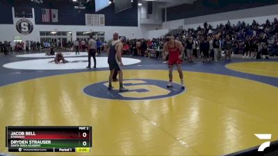 138 lbs Quarterfinal - Jacob Bell, Etiwanda vs Dryden Strauser, Santa Rosa Academy