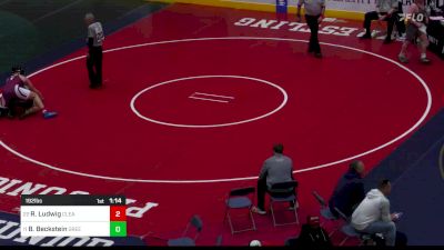 192 lbs Round Of 32 - Ryan Ludwig, Clearfield vs Bryson Beckstein, Greenville