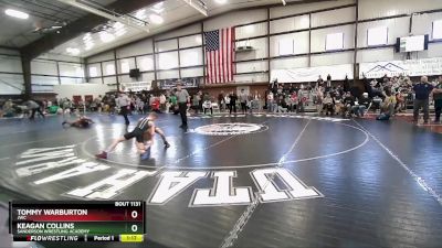 80 lbs Quarterfinal - Keagan Collins, Sanderson Wrestling Academy vs Tommy Warburton, JWC