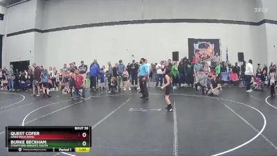 62 lbs Semifinal - Quest Cofer, Hard Rock Rams vs Burke Beckham, Stratford Knights Youth