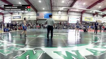 110 lbs Cons. Round 1 - Bailey Shakespeare, Reed vs Londyn Cooper, Spring Valley