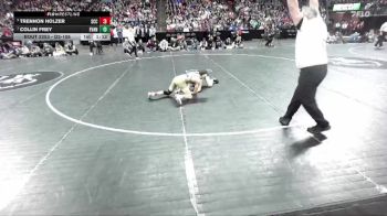 D2-106 lbs 1st Place Match - Collin Frey, Evansville vs Trennon Holzer, Saint Croix Central