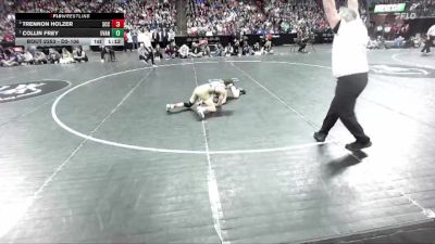 D2-106 lbs 1st Place Match - Collin Frey, Evansville vs Trennon Holzer, Saint Croix Central