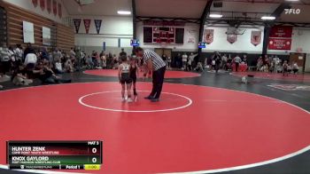 Bracket 14 lbs Quarterfinal - Hunter Zenk, Camp Point Youth Wrestling vs Knox Gaylord, Fort Madison Wrestling Club