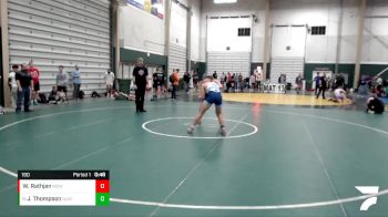 190 lbs Cons. Round 2 - Jaeden Thompson, Norfolk Jr Wrestling vs Will Rathjen, Midwest Destroyers Wrestling