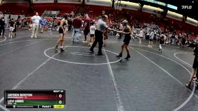 100 lbs Round 3 (8 Team) - Jayden Boston, Neighborhood vs Levi Hibbs, DWA