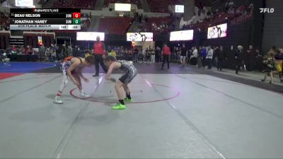 122 lbs 5th Place Match - Jonathan Haney, Powell Wrestling Club vs Beau Nelson, Malta Mustang Wrestling Club