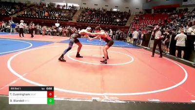 170 lbs Rr Rnd 1 - Thaddeus Cunningham, Skiatook Youth Wrestling 2022-23 vs Dillon Blundell, Miami Takedown Club