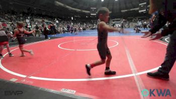 46 lbs Round Of 16 - Dawsyn Hawkins, Wagoner Takedown Club vs Knox Nighswonger, Cushing Tigers