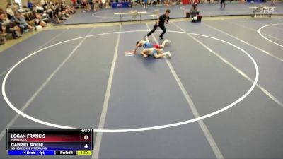 120 lbs Champ. Round 1 - Logan Francis, Minnesota vs Gabriel Roehl, No Nonsense Wrestling