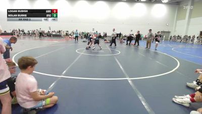 120 lbs Rr Rnd 2 - Logan Rubish, All American Wrestling Club Blue - EL vs Nolan Burke, Apache - EL
