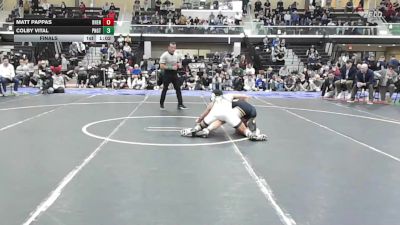 165 lbs Final - Matt Pappas, Bishop Hendricken vs Colby Vital, Ponaganset