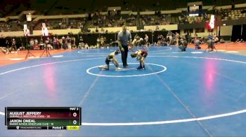 64 lbs Semifinal - Jaxon ONeal, Raider Nation Wrestling Club vs August Jeffery, Guerrilla Wrestling (GWA)