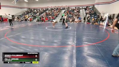 152 lbs Quarterfinal - Pella LeFever, Azle (Girls) vs Jessica Fullbright, Tecumseh