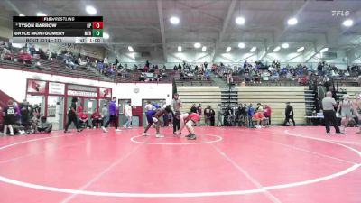 175 lbs Champ. Round 3 - Tyson Barrow, North Posey vs Bryce Montgomery, Merrillville