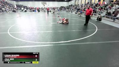 150 lbs Quarterfinal - Logan Seavers, Stevens Point High vs Cole Reid, Muskego