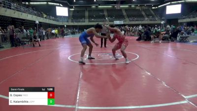 220 lbs Semifinal - Gaij Copes, Frederica vs Chris Kalambihis, Joppa