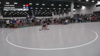 135 lbs Champ. Rd Of 64 - Chloe Wehry, Pursuit Wrestling Minnesota vs Carleigh Arjes, Riverhawk Wrestling Club