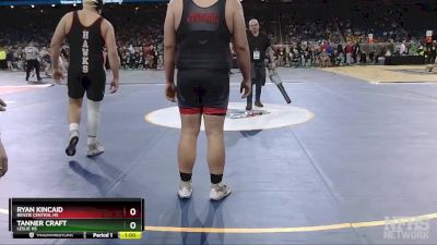 D4-285 lbs Cons. Round 1 - Tanner Craft, Leslie HS vs Ryan Kincaid, Benzie Central HS