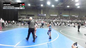 74 lbs Semifinal - Cree Garza, Inland Northwest Training Center vs Julian Ruvalcaba, Garden City Wrestling Club