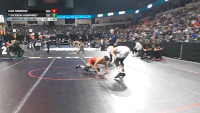 126 lbs Round Of 32 - Jake Simmons, Oakdale (SJ) vs Jackson Humphrey, Sultana (SS)