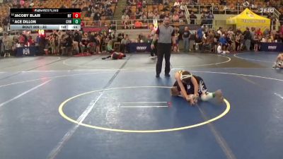 83 lbs Champ. Round 2 - Ace Dillon, Chesapeake Youth Wrestling vs Jacoby Blair, Miami Trace