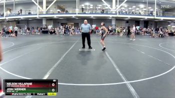 88 lbs Round 3 (8 Team) - Nelson Villafane, Mat Assassins Black vs Josh Werner, NOVA WC