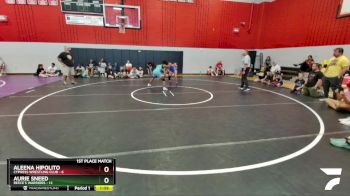 114 lbs Finals (2 Team) - Aleena Hipolito, Cypress Wrestling Club vs Aurie Sneed, Reece`s Warriors