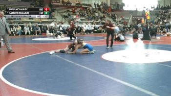 5A 120 lbs 3rd Place Match - Addy McCauley, Benton vs Katelyn Wallace, Lakeside