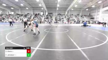 145 lbs Consi Of 64 #1 - Cael Davis, SC vs Finley Jameson, TN