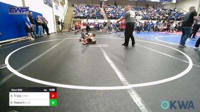 52-55 lbs Rr Rnd 3 - Xander Tripp., Checotah Matcats vs River Raasch, Black Fox Wrestling Club