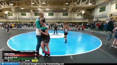 100 lbs Semifinal - Iva Black Elk, Tatanka Tuff vs Irini Pokia, Cobbler Kids Wrestling
