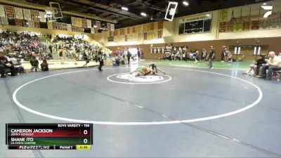 106 lbs Cons. Semi - Cameron Jackson, John F Kennedy vs Shane Ito, La Costa Canyon