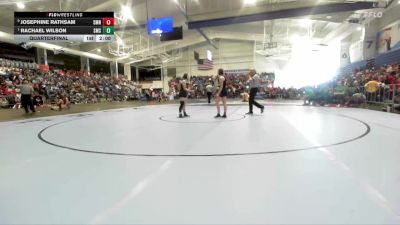 130 lbs Quarterfinal - Rachael Wilson, Shawnee Mission South vs Josephine Rathsam, Shawnee Mission North