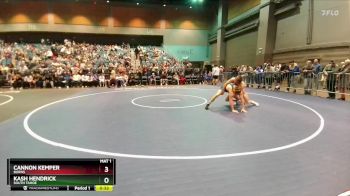 157 lbs Cons. Round 7 - Kash Hendrick, South Tahoe vs Cannon Kemper, Burns