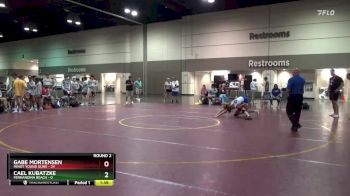 132 lbs Round 2 (6 Team) - Cael Kubatzke, Fernandina Beach vs Gabe Mortensen, Minot Young Guns