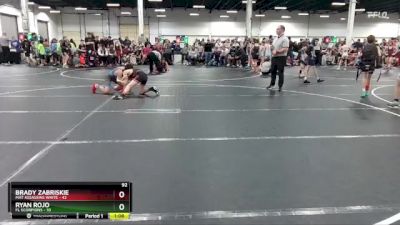 92 lbs Round 1 (8 Team) - Brady Zabriskie, Mat Assassins White vs Ryan Rojo, FL Scorpions