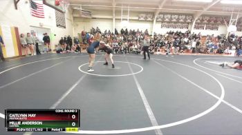 132 lbs Cons. Round 2 - Caitlynn May, Poston Butte vs Millie Anderson, Casteel