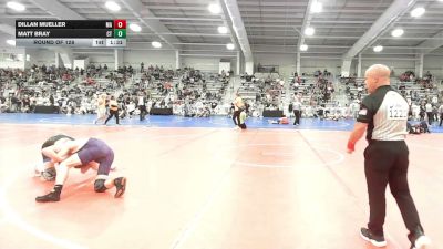 132 lbs Round Of 128 - Dillan Mueller, MA vs Matt Bray, CT