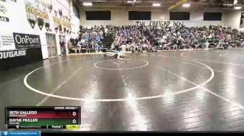 195 lbs Champ. Round 1 - Dayne Muller, Siuslaw vs Seth Gallego, North Valley