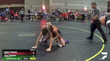 96 lbs Quarterfinals (8 Team) - Vinny Ferrari, POWA vs Isaac Brown, Mi Pitbulls