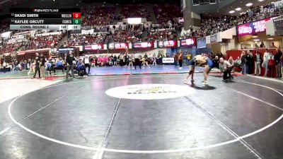 G - 135 lbs Cons. Round 3 - Skadi Smith, Missoula Big Sky / Loyola Sacred Heart Girls vs Kaylee Orcutt, Custer Co. (Miles City) Girls